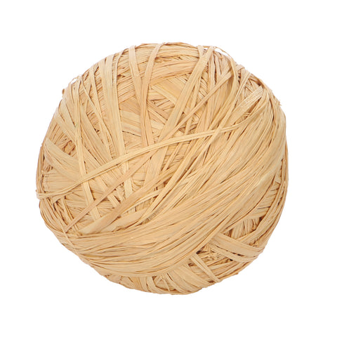 natural raffia ribbon ball