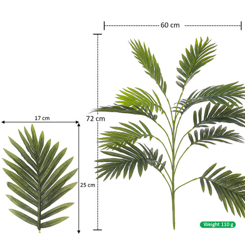 Realistic faux palm leaves