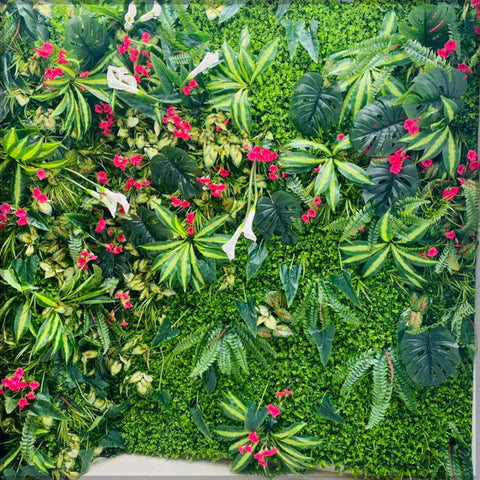 Green leaves wall decor piece