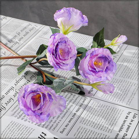 Artificial Eustoma Grandiflorum Single Stem Flower(without vase)