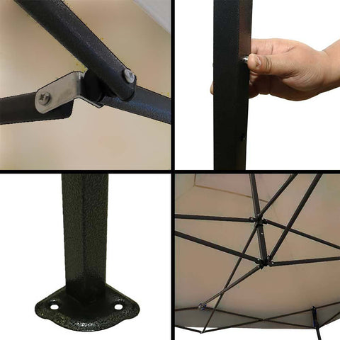 2x2m Garden Patio Top Cover Camping Tent