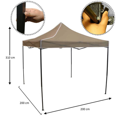 2x2m Garden Patio Top Cover Camping Tent