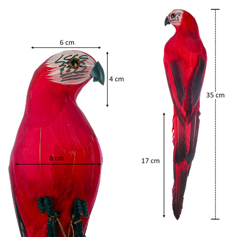 Fake parrot décor