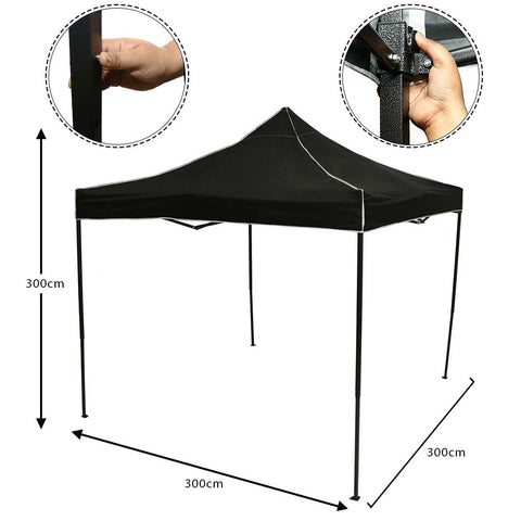 3x3m Garden Patio Top Cover Camping Tent (Tent Only)
