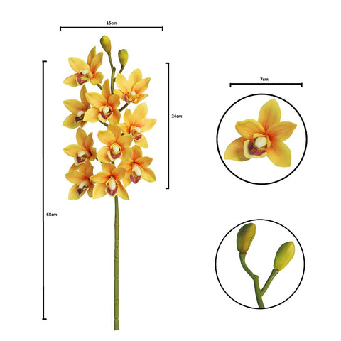 3D Artificial Cymbidium Flowers