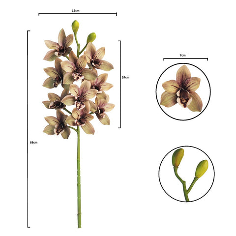 Real touch artificial orchids