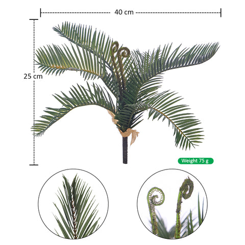 Faux cycas leaf bunch