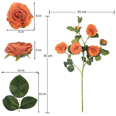 Artificial Long Single Stem Rose Flower (without vase)