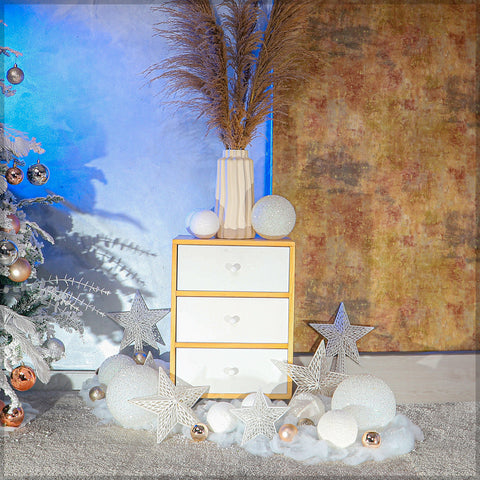 Pack of 2 White Christmas Balls