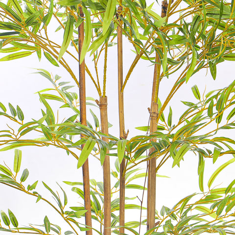 Artificial Bamboo Plant With Natural Dried Stems(with black nursery pot)