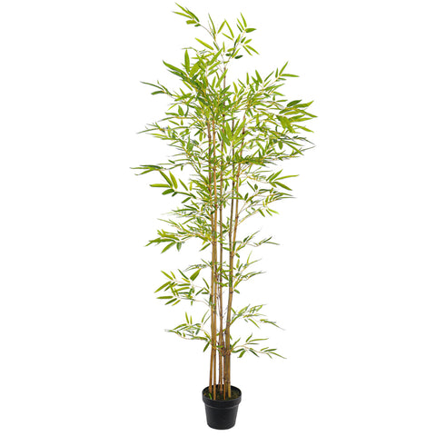 Faux Bamboo Plants(with black nursery pot)
