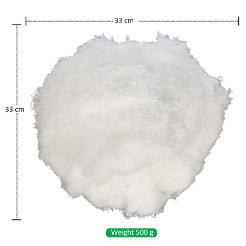 Artificial Decorative White Moss