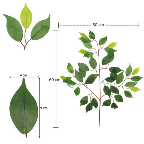 Artificial Bamboo and Ficus Leaves