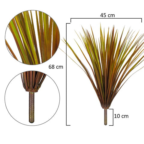Lifelike artificial steel grass