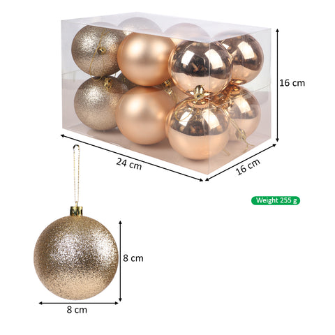 8cm Decorative Christmas Balls