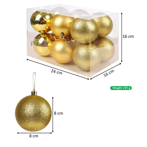 8cm Decorative Christmas Balls