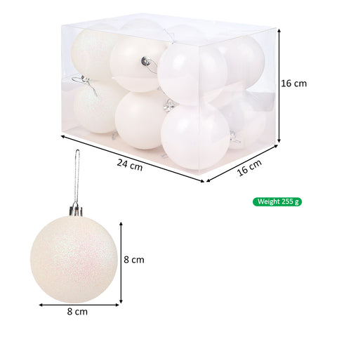 8cm Decorative Christmas Balls