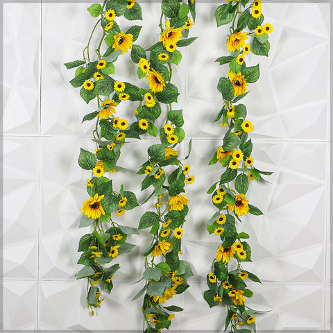 Artificial Hanging Sunflower Garland