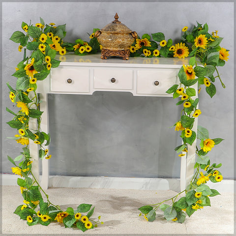 Artificial Hanging Sunflower Garland