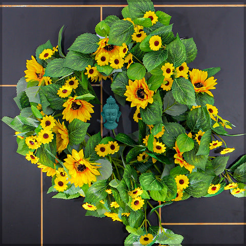 Artificial Hanging Sunflower Garland