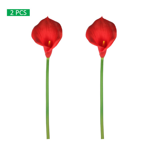 2-Packs Artificial Calla Lilies Flowers(without vase)