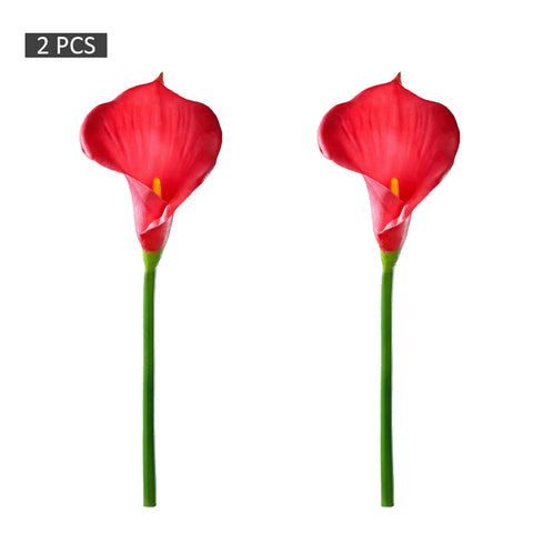 2-Packs Artificial Calla Lilies Flowers(without vase)