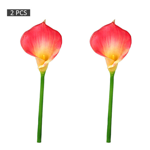 2-Packs Artificial Calla Lilies Flowers(without vase)