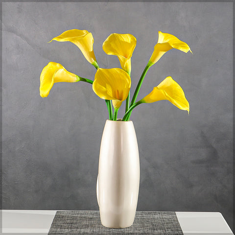 Artificial Calla Lilies Flowers Single Stem (without vase)