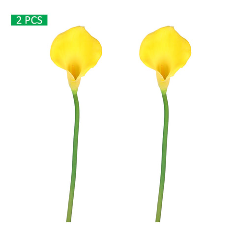 2-Packs Artificial Calla Lilies Flowers(without vase)