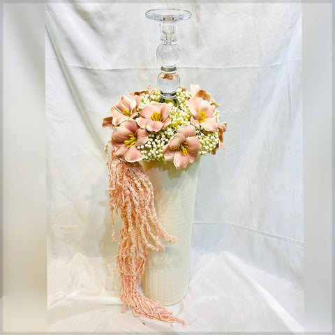 Elegant Floral Arrangement in Modern Vases for display purposes only (non-sale)
