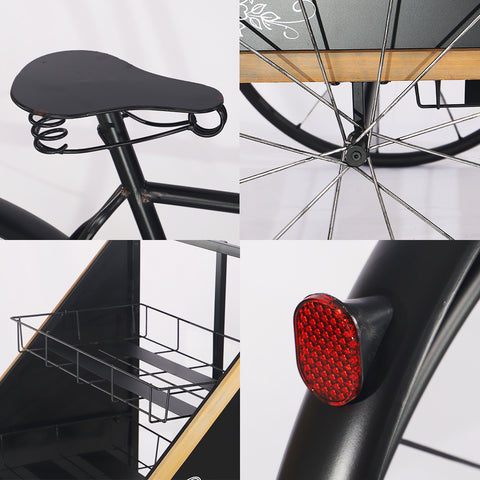 Metal bicycle planter