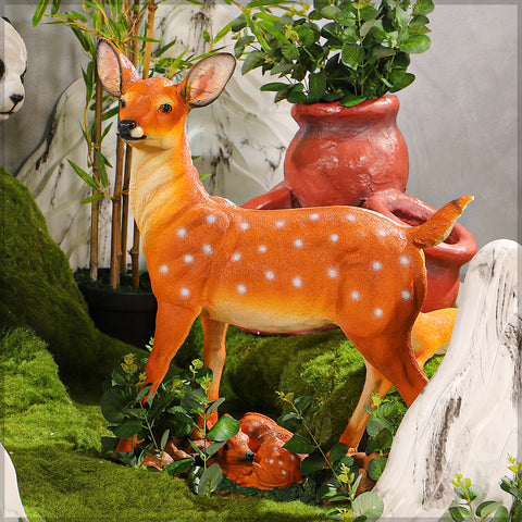Faux deer sculpture