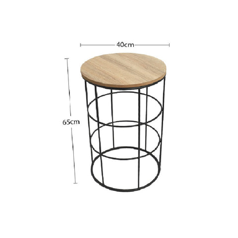wooden side table, side table