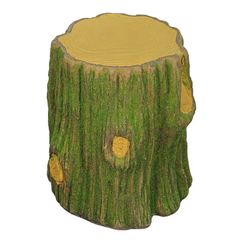 Garden tree stump decor