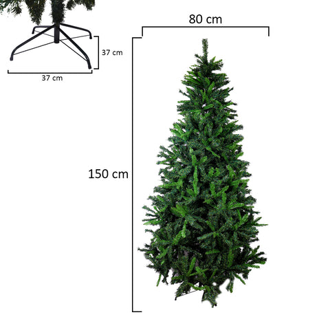 Faux Green Leaf Christmas Tree