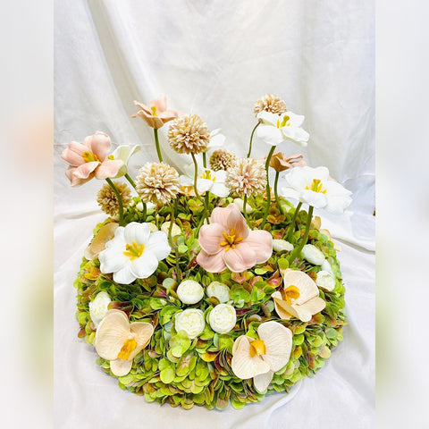 Elegant Floral Arrangement in Modern Vases for display purposes only (non-sale)