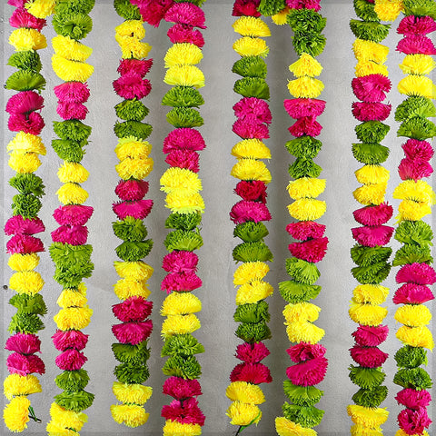 Artificial Marigold Flower Garland