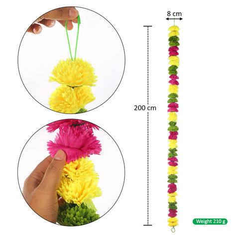 Artificial Marigold Flower Garland