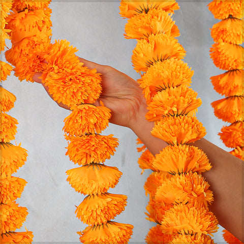 Artificial Marigold Flower Garland
