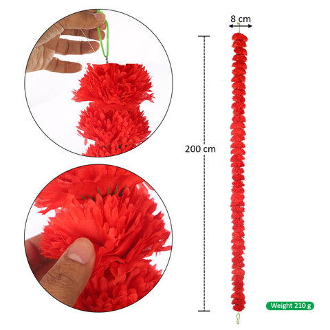 Artificial Marigold Flower Garland