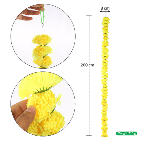Artificial Marigold Flower Garland
