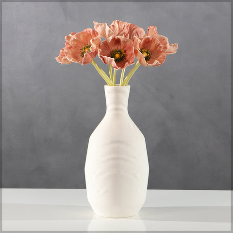 Single Bunch Fake Poppy Flowers(without vase)