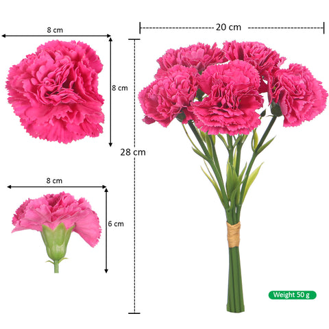 Artificial Carnation Flower In a Bunch