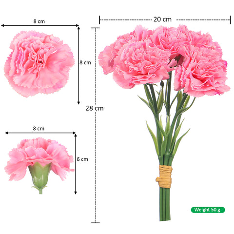 Artificial Carnation Flower In a Bunch