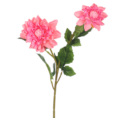 2Heads Artificial Dahlia Flower Stem
