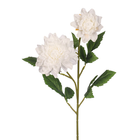 2Heads Artificial Dahlia Flower Stem