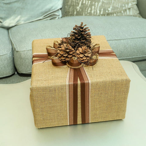 fall and Christmas pine cones