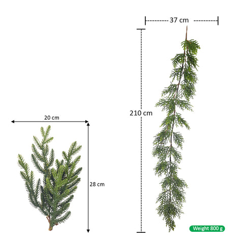 Artificial Pine Cypress Christmas Garland