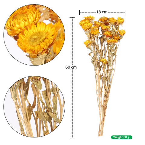 dried white and yellow daisy bouquet