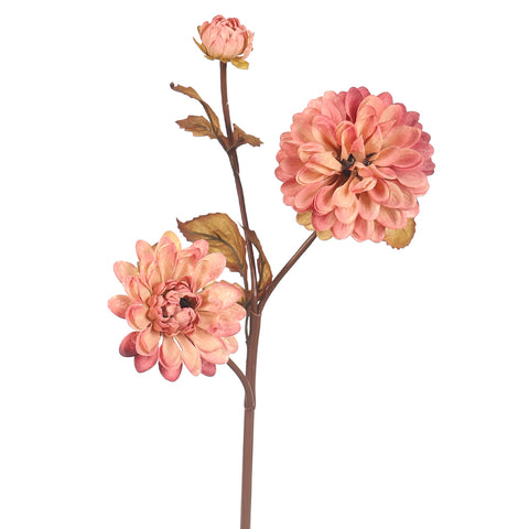 Artificial 3Heads Dahlia Flower